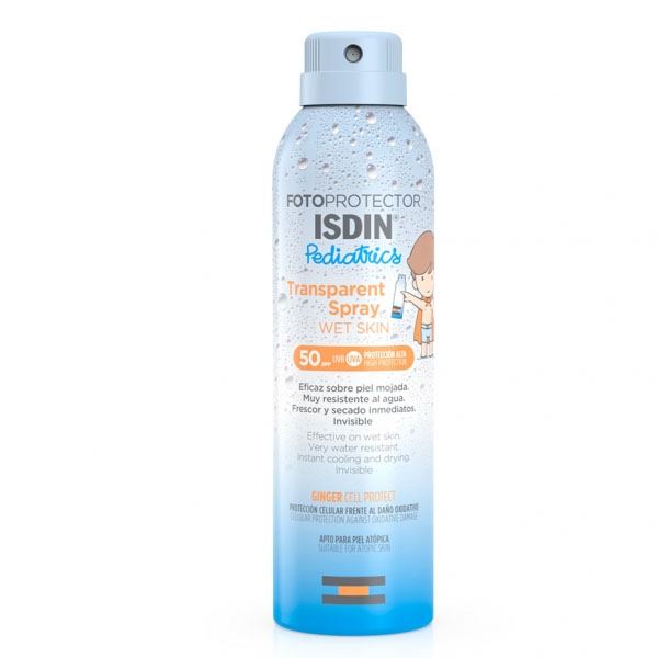 ISDIN FOTOPROTECTOR  SPF-50 PEDIATRICS SPRAY TRANSPARENT WET SKIN  250 ML