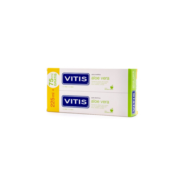 VITIS ALOE VERA PASTA DENTIFRICA  MANZANA 2 X 150 ML