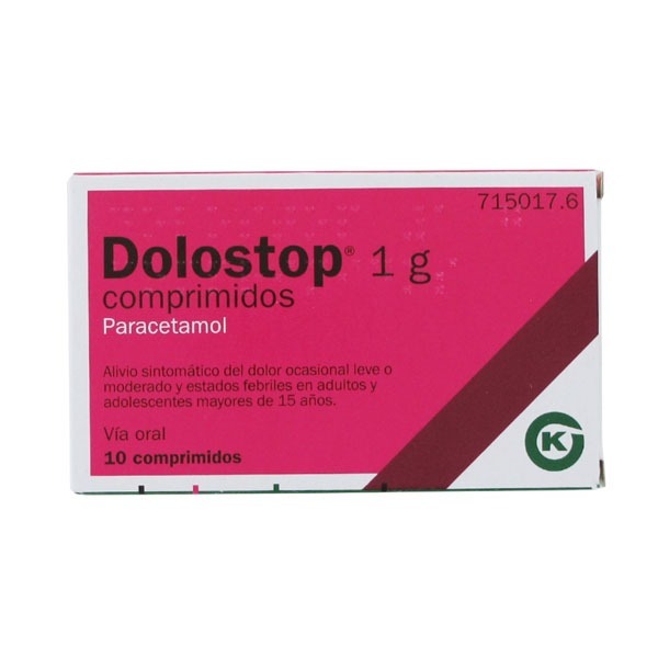 DOLOSTOP 1 G 10 COMPRIMIDOS