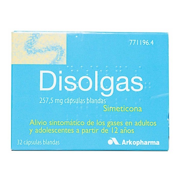 DISOLGAS 257,5 MG 32 CAPSULAS BLANDAS