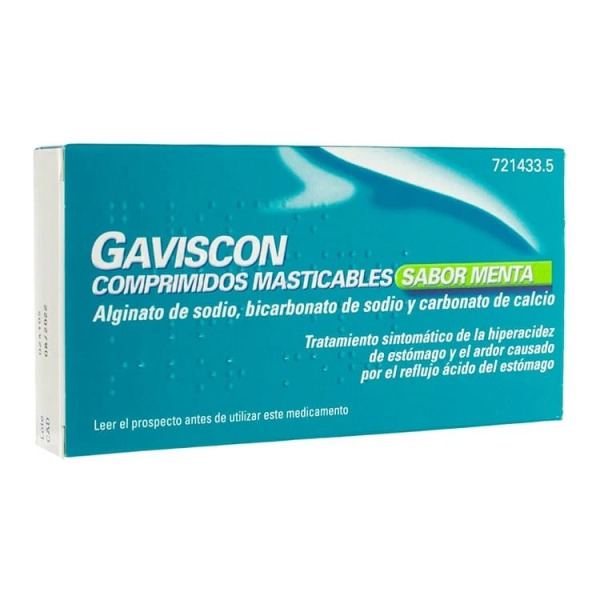 GAVISCON 24 COMPRIMIDOS MASTICABLES (SABOR MENTA)