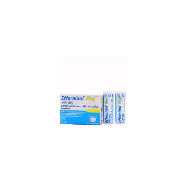 EFFERALDOL FLAS 500 MG 16 COMPRIMIDOS BUCODISPERSABLES